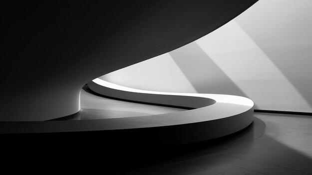 Generative AI, Serenity in Simplicity Exploring Minimalist Lines and Curves photo