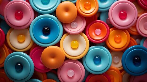 concéntrico círculos en resumen Arte explorador tamaño, color, y opacidad, ai generativo foto