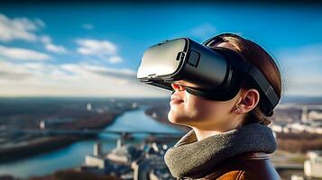Generative AI, Virtual Voyagers, Explore the immersive world of virtual reality photo