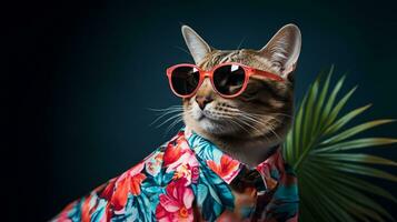 Feline Chic A Purrfectly Modern Fashion Adventure, AI Generative photo