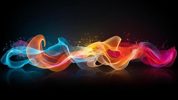 Broadcasting modern business world energy. Generative AI photo