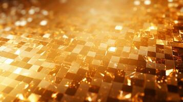 Sparkling golden surface for lavish creative projects. Generative AI photo