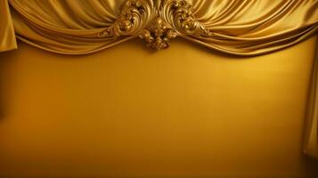 Regal gold background perfect for upscale projects. Generative AI photo