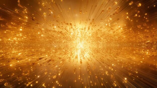 Glorious gold texture radiating opulence. Generative AI photo