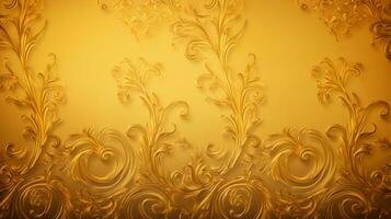 Glorious gold background radiating regal charm. Generative AI photo