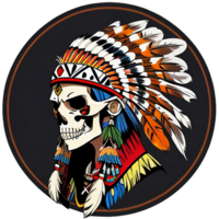 American skull. and skull png