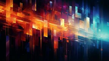 Elegant, futuristic color blend in abstract backdrop. Generative AI photo