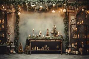 Delightful and charming holiday decor. Generative AI photo
