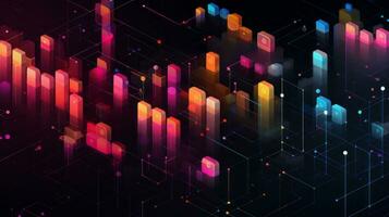 Striking AI pattern, authentic for tech visuals. Generative AI photo