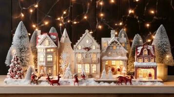 Stunning festive visual, Christmas themed projects. Generative AI photo