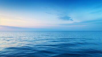 Oceanic Blue Serenity. Generative AI photo