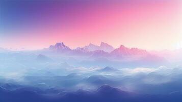 Ethereal Gradient Mist. Generative AI photo