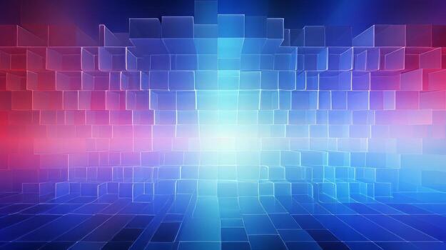 Digital Gradient Art. Generative AI photo