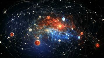 Computer generated image of a cluster of stars. Generative AI photo