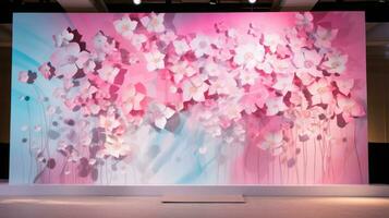 Dynamic and lively raffle backdrop. Generative AI photo