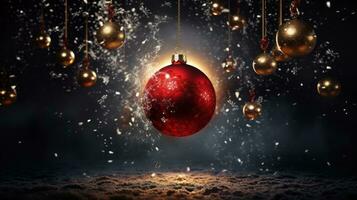 Artistic holiday visual, creativity, Christmas spirit. Generative AI photo