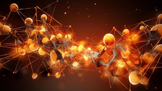 Computer generated image of a group of people. Generative AI photo