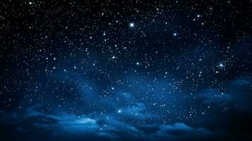 maravilloso celestial noche cielo estrellas. generativo ai foto