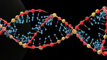 científico modelo de adn mutaciones generativo ai foto