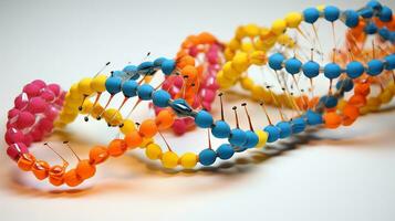 Scientific DNA mutation model. Generative AI photo