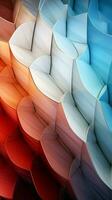 Hexagonal harmony gradient abstract shapes compose a dynamic and visually captivating backdrop Vertical Mobile Wallpaper AI Generated photo