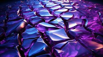 sparkling purple crystal gemstone background. AI Generated. photo