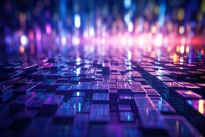 abstract technology background. 3d rendering, 3d illustration. . photo