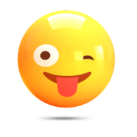 3d rendering whatsapp smile emoji reaction icon png