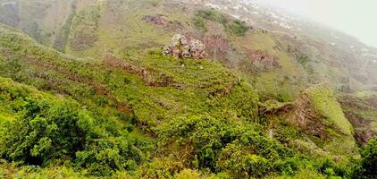 paisaje de el isla de la palma en el canario archipiélago foto