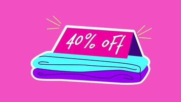 sale for your product in pink background video