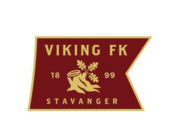 vikingo fk club logo símbolo Noruega liga fútbol americano resumen diseño vector ilustración