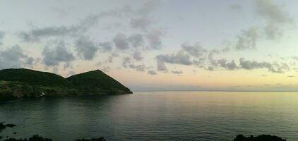 Typical landscape of the Azores archipelago in Portugal photo