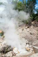 Furnas Fumarolas on Sao Miguel Island in the Azores archipelago photo