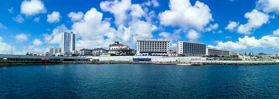 Cityscape of Ponta Delgada in Sao Miguel, Azores photo