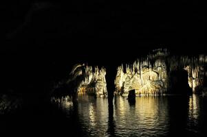 Caves in Palma de Mallorca island in Spain photo