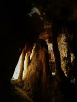 Detail of caves in the Serra de Mira D'Aire, in Portugal photo
