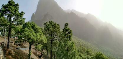 Landscape of the island of La Palma in the Canary archipelago photo