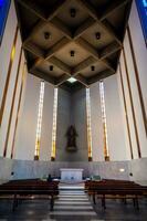 Interior detail of Liverpool Metropolitan Cathedral, Roman Catholic cathedral in Liverpool, North England, United Kingdom photo