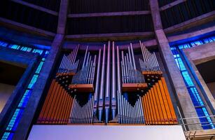 Interior detail of Liverpool Metropolitan Cathedral, Roman Catholic cathedral in Liverpool, North England, United Kingdom photo