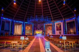 Interior detail of Liverpool Metropolitan Cathedral, Roman Catholic cathedral in Liverpool, North England, United Kingdom photo