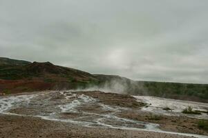 Geyser Stokkur, in Iceland photo