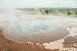 Geyser Stokkur, in Iceland photo