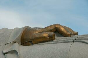 Statue in Budha Eden Park, in Portugal photo