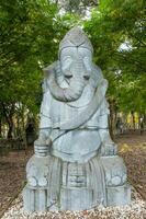 Statue in Budha Eden Park, in Portugal photo