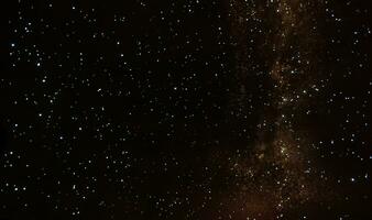 largo exposición de el cielo visto a noche con miles de estrellas foto