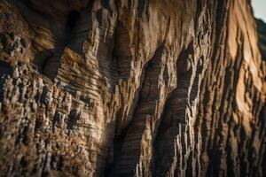 un muy claro imagen de un antiguo pared hecho de rocas usted lata darse cuenta cómo cosas tener estado alterado porque de natural efectivo como hora va por.. creativo recurso, ai generado foto