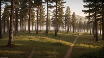 Tall trees inside parts the timberland internal parts the mountains secured with require of clarity. photo