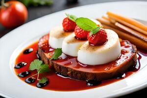 A closeup inject of a mouthwatering smasher with vibrant ingredient , showcasing culinary artwork. Creative resource, photo