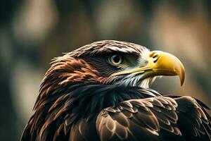 A grand falcon in striking large scale splendor. Creative resource, AI Generated photo