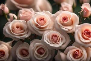 Beautiful roses, a special way to honor mothers on Mother's Day, shown in close-up detail.. Creative resource, photo